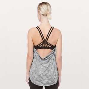 Lululemon Wild Tank 2 in 1 Built in Bra Flowy Workout Tank